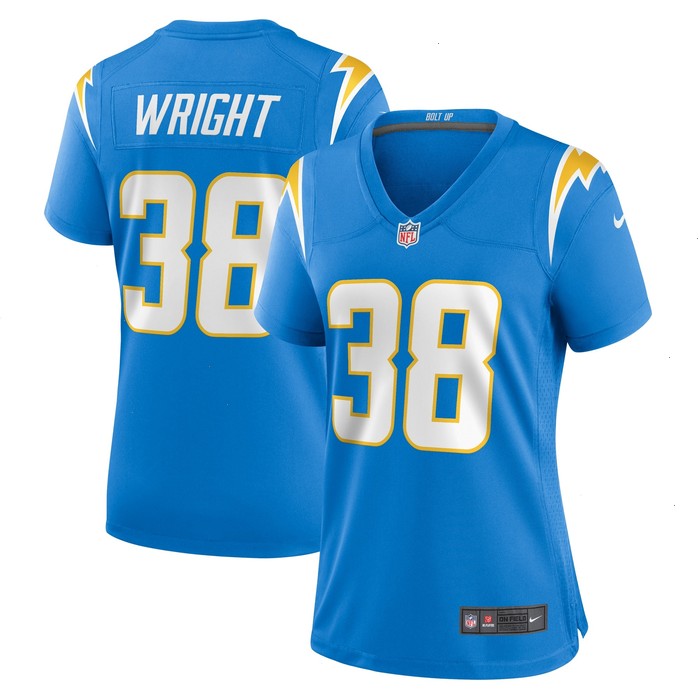 Milton Wright Los Angeles Chargers Nike Women's Game Jersey - Powder Blue