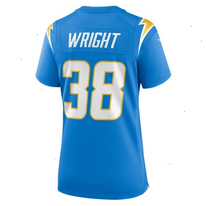 Milton Wright Los Angeles Chargers Nike Women's Game Jersey - Powder Blue