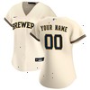 Milwaukee Brewers Nike Women's Home Replica Custom Jersey - Cream