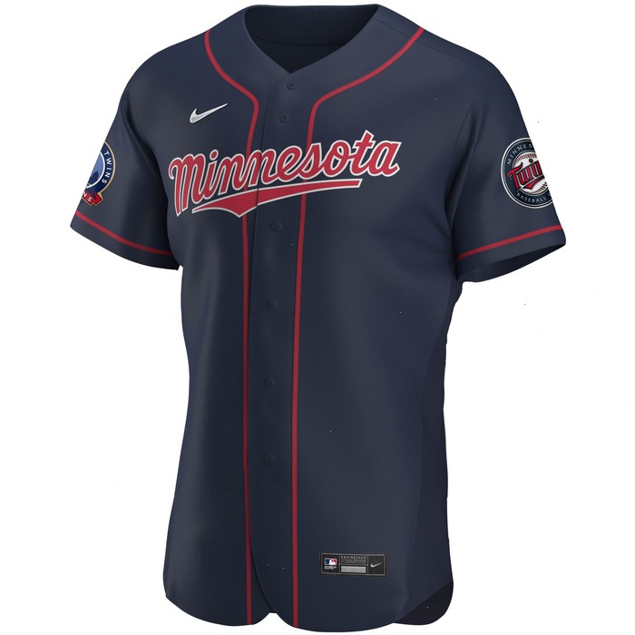 Minnesota Twins Nike 60th Season Alternate Authentic Team Jersey - Navy