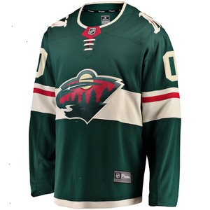 Minnesota Wild Fanatics Branded Youth Home Breakaway Custom Jersey - Green