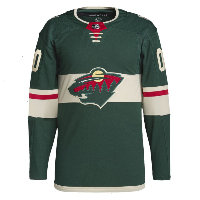 Minnesota Wild adidas Home Primegreen Authentic Pro Custom Jersey - Green