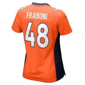 Mitchell Fraboni Denver Broncos Nike Women's Team Game Jersey - Orange