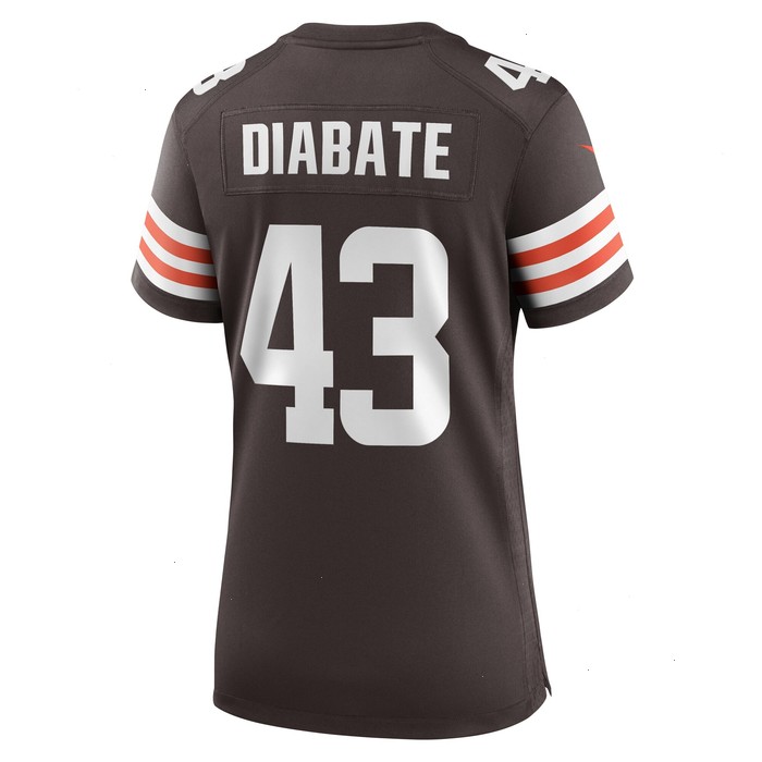 Mohamoud Diabate Cleveland Browns Nike Women's Team Game Jersey - Brown