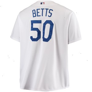 Mookie Betts Los Angeles Dodgers Big & Tall Replica Player Jersey - White