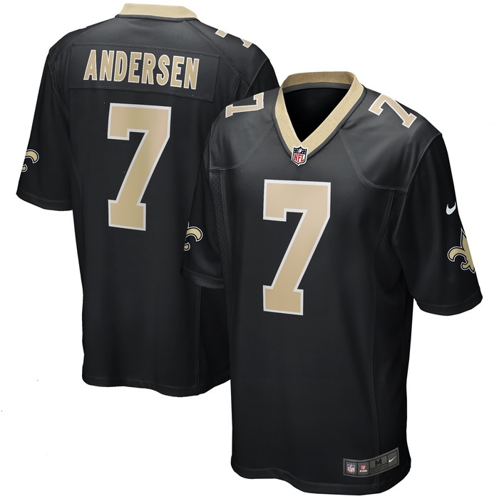 Morten Andersen New Orleans Saints Nike Game Retired Player Jersey - Black