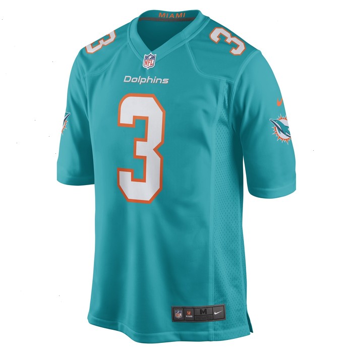 Myles Gaskin Miami Dolphins Nike Game Player Jersey - Aqua