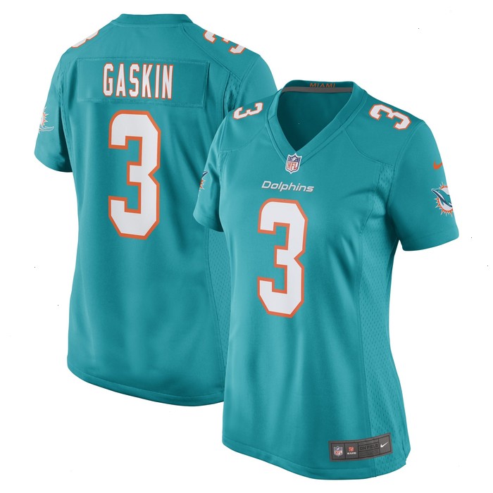 Myles Gaskin Miami Dolphins Nike Women's Game Player Jersey - Aqua