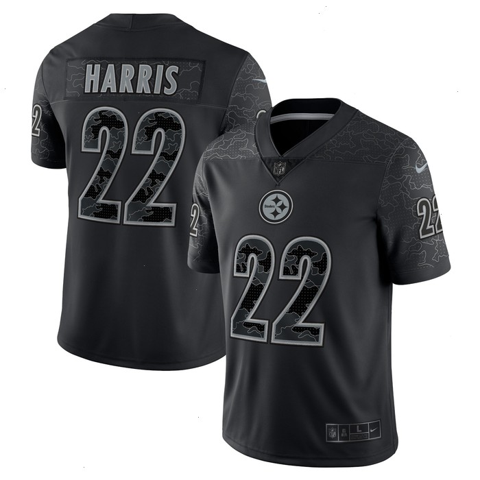 Najee Harris Pittsburgh Steelers Nike RFLCTV Limited Jersey - Black