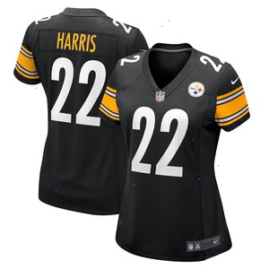 Najee Harris Pittsburgh Steelers Nike Women's Team Game Jersey - Black