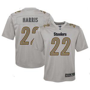 Najee Harris Pittsburgh Steelers Nike Youth Atmosphere Game Jersey - Gray