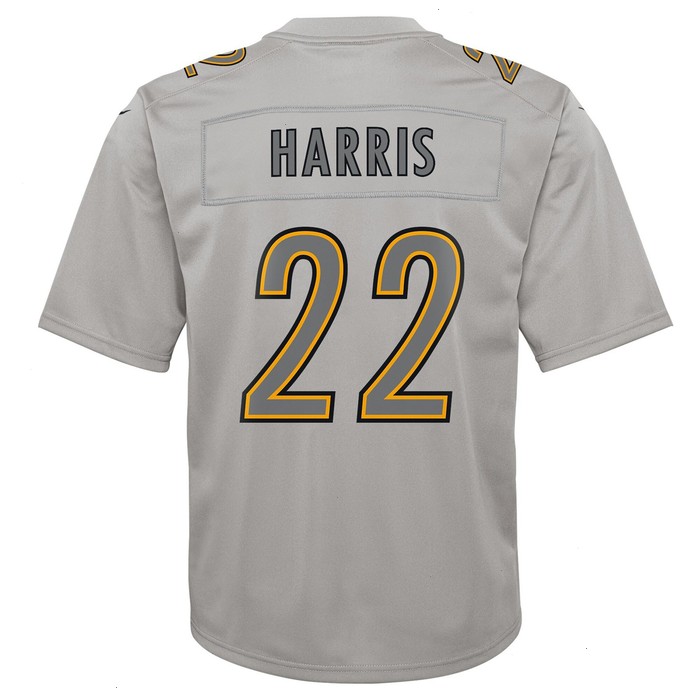 Najee Harris Pittsburgh Steelers Nike Youth Atmosphere Game Jersey - Gray