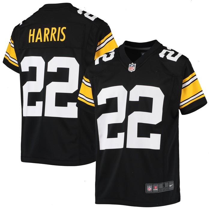 Najee Harris Pittsburgh Steelers Nike Youth Game Jersey - Black V1