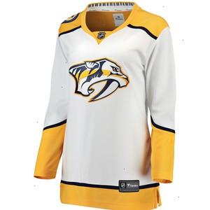 Nashville Predators Fanatics Branded Women's Away Breakaway Custom Jersey - White