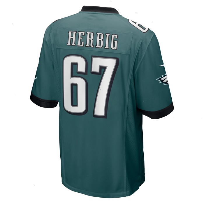 Nate Herbig Philadelphia Eagles Nike Game Jersey - Midnight Green