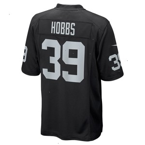 Nate Hobbs Las Vegas Raiders Nike Game Jersey - Black