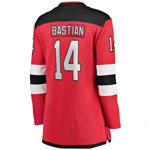 Nathan Bastian New Jersey Devils Fanatics Branded Women's Home Team Breakaway Player Jersey - Red