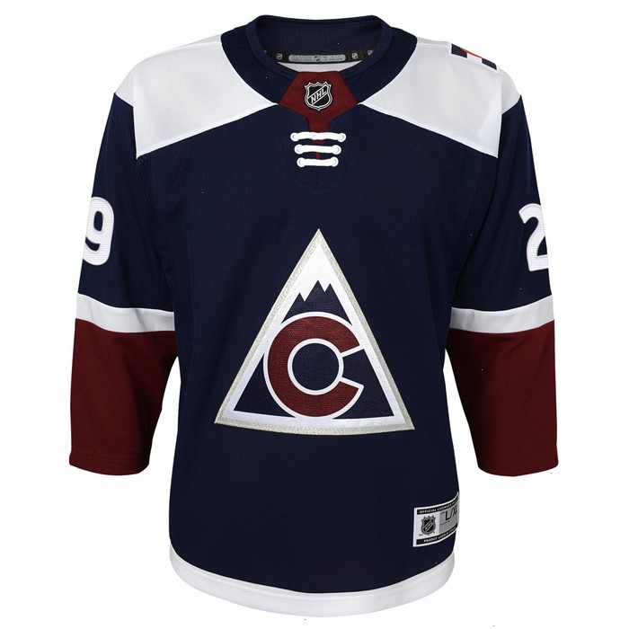 Nathan MacKinnon Colorado Avalanche Youth Alternate Premier Player Jersey - Navy