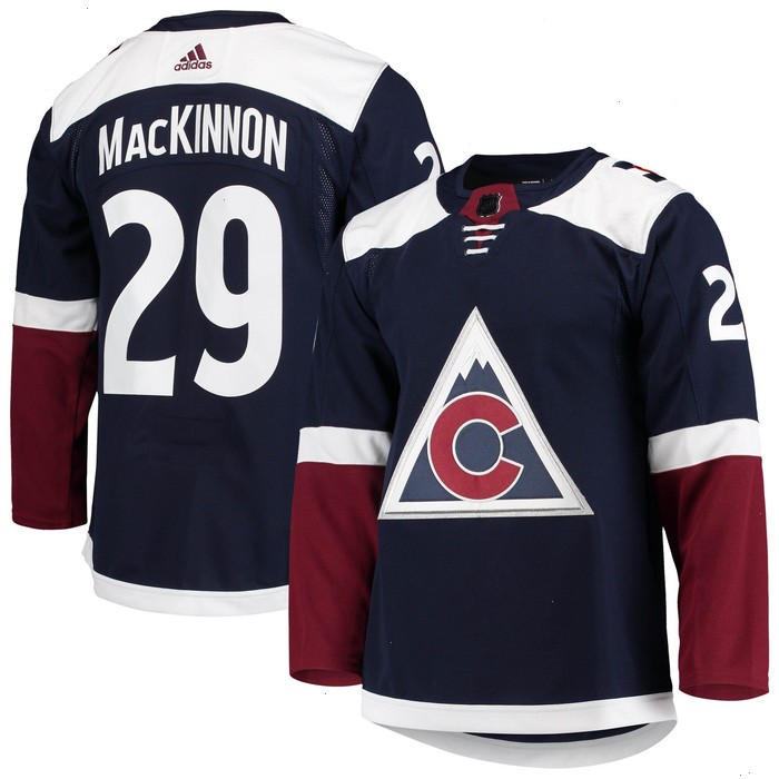 Nathan MacKinnon Colorado Avalanche adidas Alternate Primegreen Authentic Pro Player Jersey - Navy