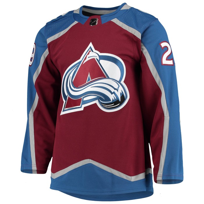 Nathan MacKinnon Colorado Avalanche adidas Home Primegreen Authentic Pro Player Jersey - Burgundy