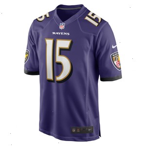 Nelson Agholor Baltimore Ravens Nike Game Jersey - Purple