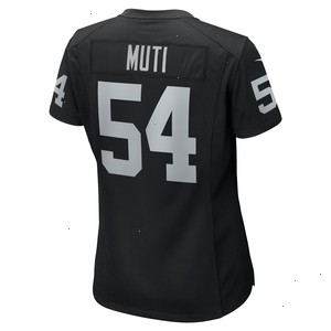 Netane Muti Las Vegas Raiders Nike Women's Team Game Jersey - Black