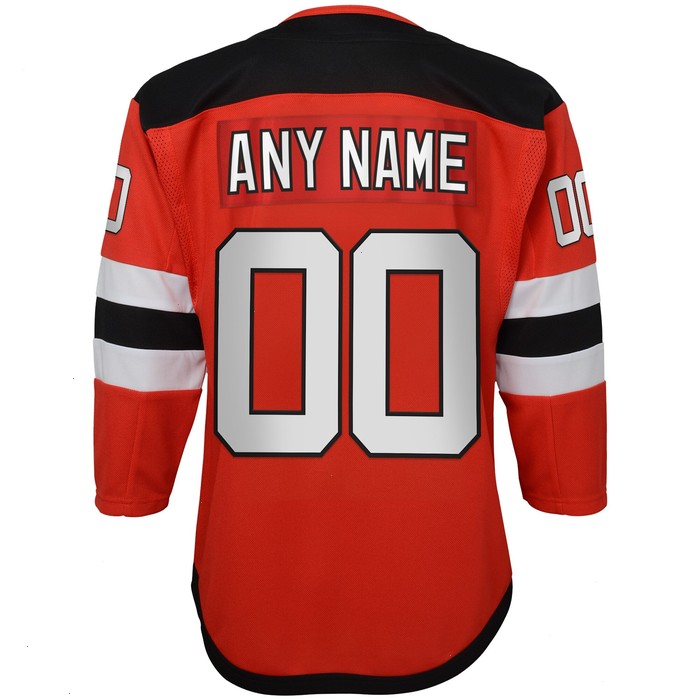 New Jersey Devils Youth Home Premier Custom Jersey - Red