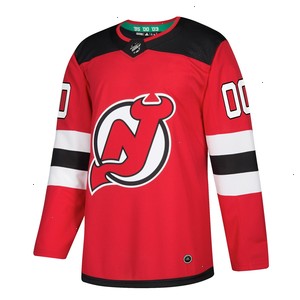 New Jersey Devils adidas Authentic Custom Jersey - Red