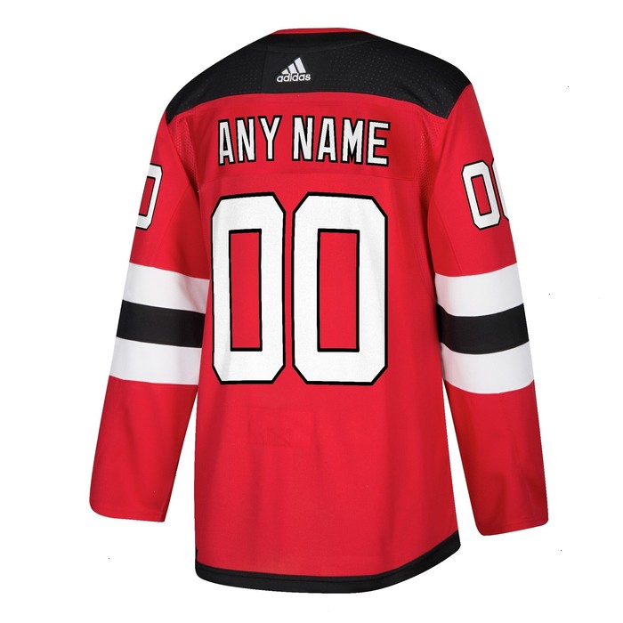 New Jersey Devils adidas Authentic Custom Jersey - Red