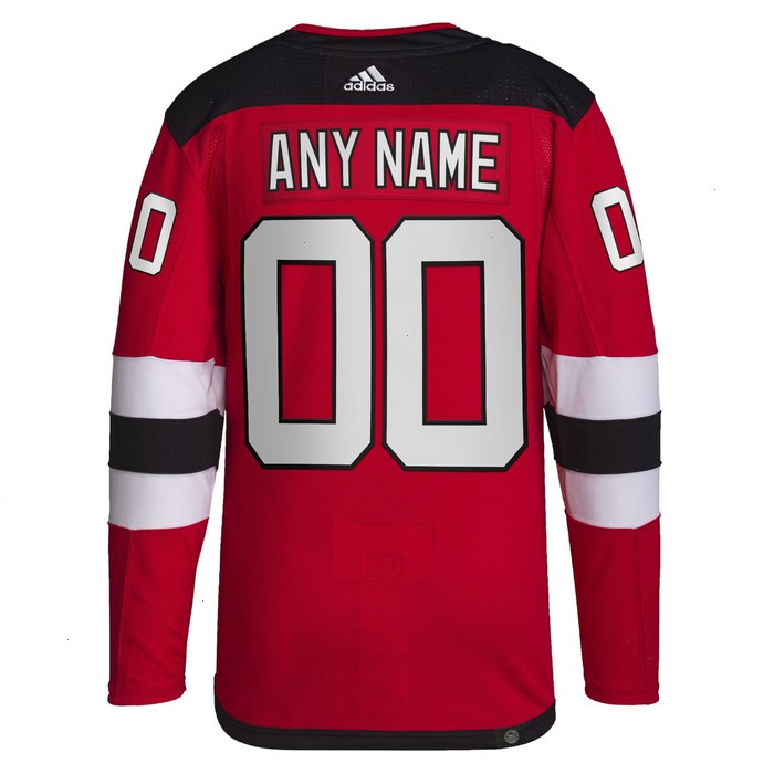 New Jersey Devils adidas Home Primegreen Authentic Pro Custom Jersey - Red