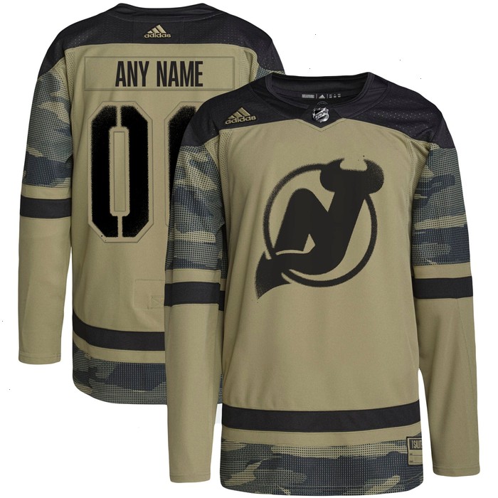 New Jersey Devils adidas Military Appreciation Team Authentic Custom Practice Jersey - Camo