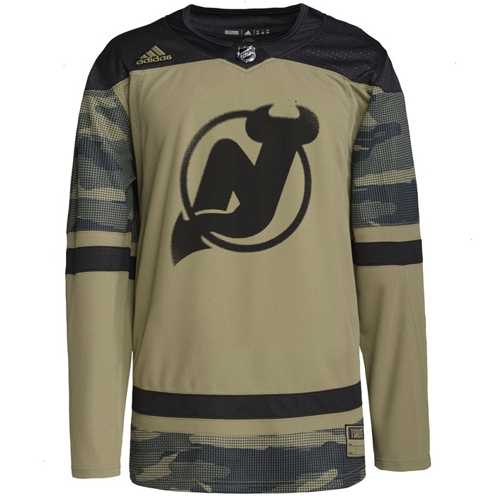 New Jersey Devils adidas Military Appreciation Team Authentic Custom Practice Jersey - Camo