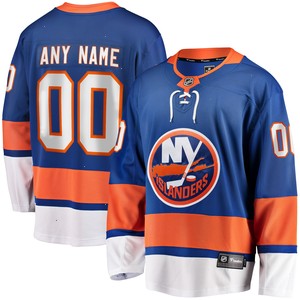 New York Islanders Fanatics Branded Home Breakaway Custom Jersey - Blue