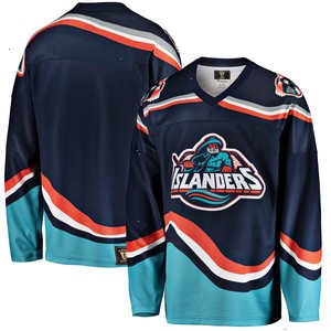 New York Islanders Fanatics Branded Premier Breakaway Heritage Blank Jersey - Navy