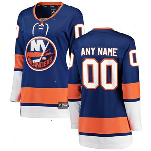 New York Islanders Fanatics Branded Women's Home Breakaway Custom Jersey - Blue