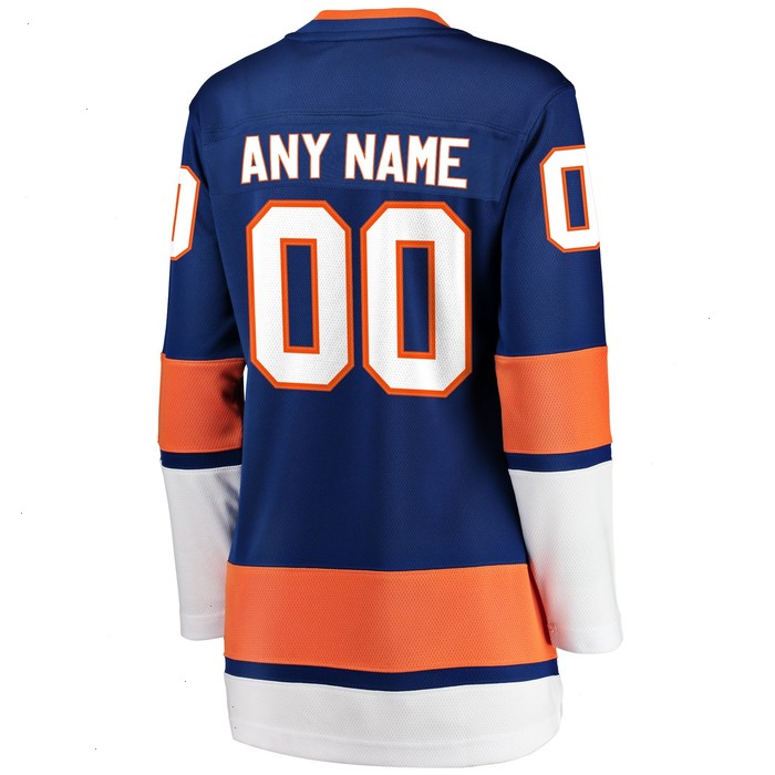 New York Islanders Fanatics Branded Women's Home Breakaway Custom Jersey - Blue