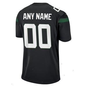 New York Jets Nike Alternate Custom Game Jersey - Stealth Black