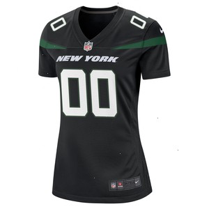 New York Jets Nike Women's Alternate Custom Game Jersey - Stealth Black