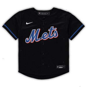 New York Mets Nike Toddler Alternate Replica Team Jersey - Black