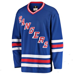 New York Rangers Fanatics Branded Premier Breakaway Heritage Blank Jersey - Blue