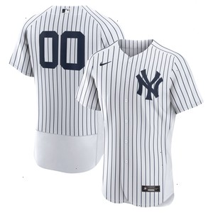 New York Yankees Nike Home Authentic Custom Jersey - White