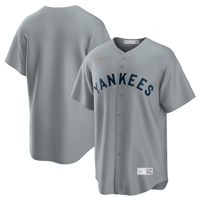 New York Yankees Nike Road Cooperstown Collection Team Jersey - Gray