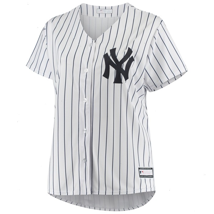 New York Yankees Women's Plus Size Sanitized Replica Team Jersey - White