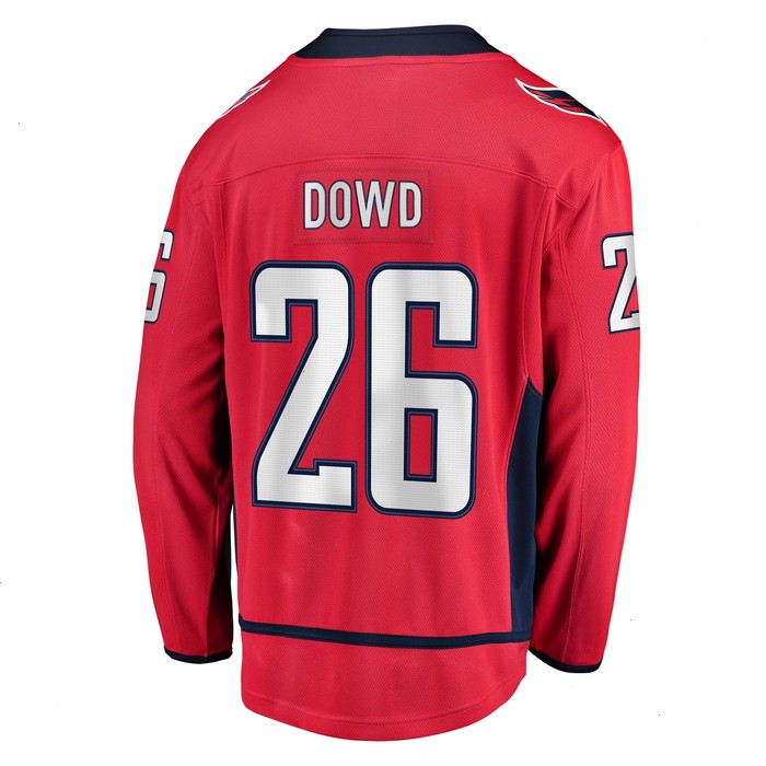 Nic Dowd Washington Capitals Fanatics Branded Home Breakaway Player Jersey - Red