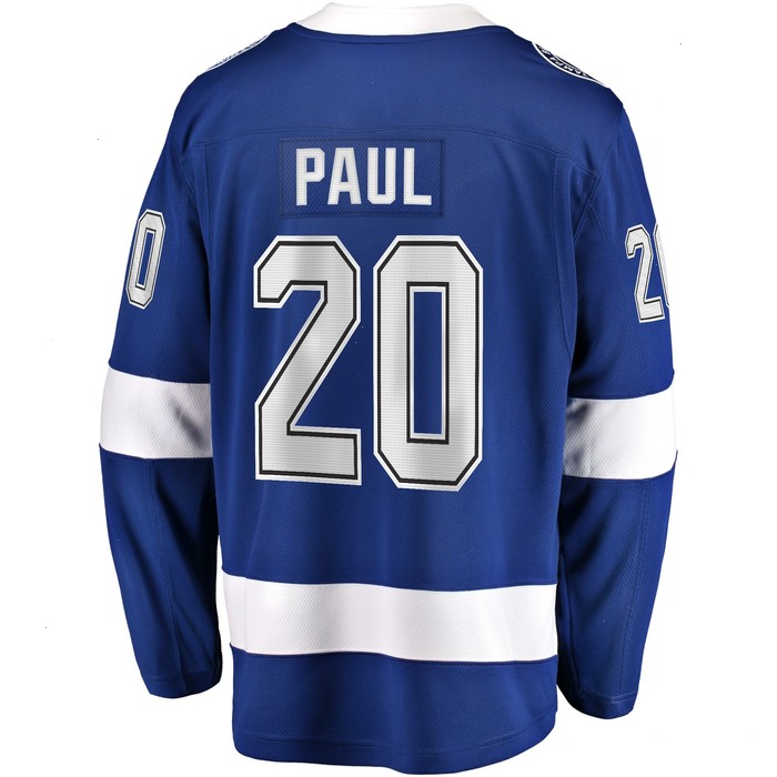 Nicholas Paul Tampa Bay Lightning Fanatics Branded Home Breakaway Player Jersey - Blue