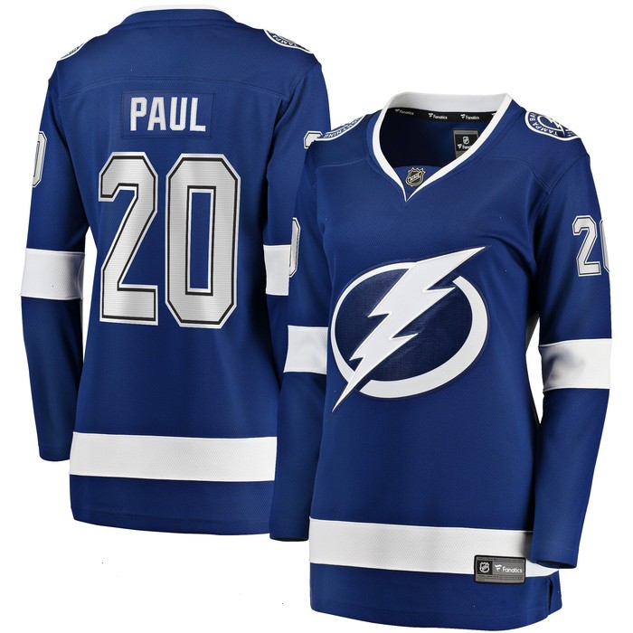 Nicholas Paul Tampa Bay Lightning Fanatics Branded Women's Home Breakaway Player Jersey - Blue