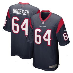 Nick Broeker Houston Texans Nike Team Game Jersey - Navy V1