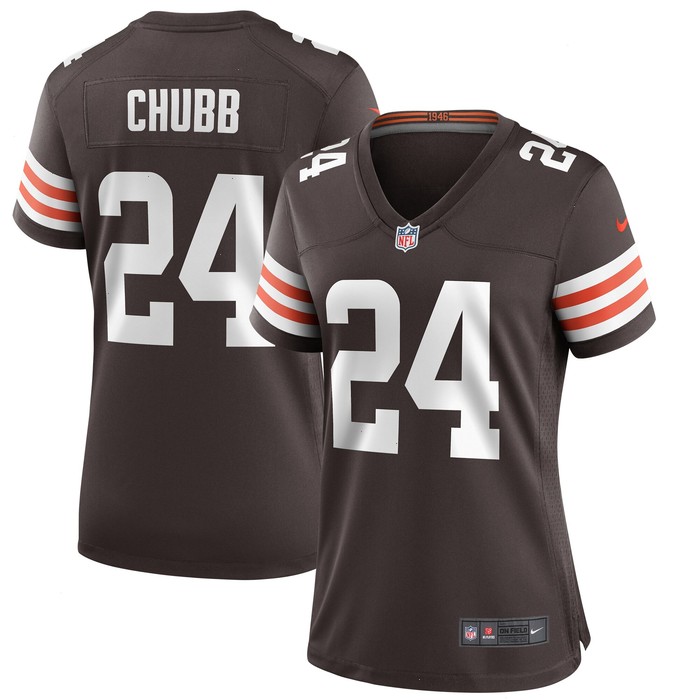 Nick Chubb Cleveland Browns Nike Women's Game Jersey - Brown