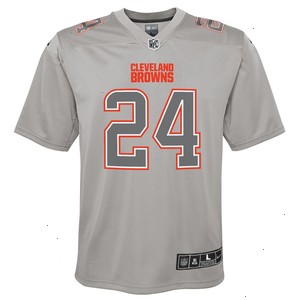 Nick Chubb Cleveland Browns Nike Youth Atmosphere Game Jersey - Gray