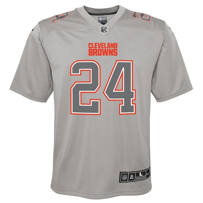 Nick Chubb Cleveland Browns Nike Youth Atmosphere Game Jersey - Gray